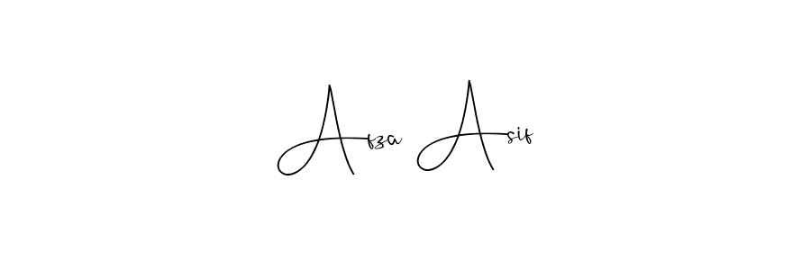 Also we have Afza Asif name is the best signature style. Create professional handwritten signature collection using Andilay-7BmLP autograph style. Afza Asif signature style 4 images and pictures png