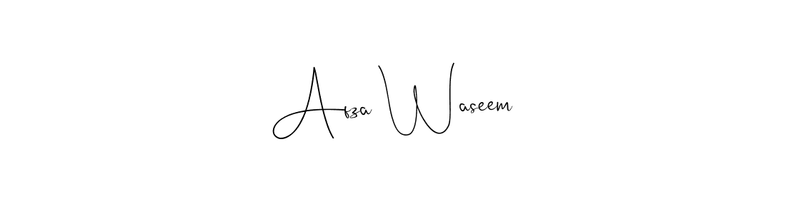 Use a signature maker to create a handwritten signature online. With this signature software, you can design (Andilay-7BmLP) your own signature for name Afza Waseem. Afza Waseem signature style 4 images and pictures png