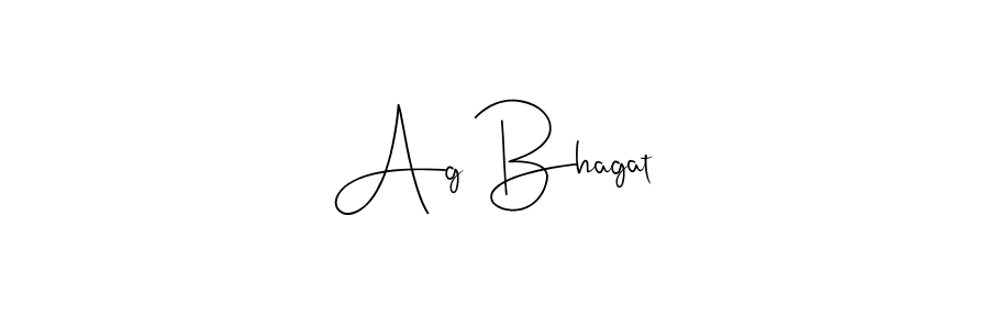 Use a signature maker to create a handwritten signature online. With this signature software, you can design (Andilay-7BmLP) your own signature for name Ag Bhagat. Ag Bhagat signature style 4 images and pictures png