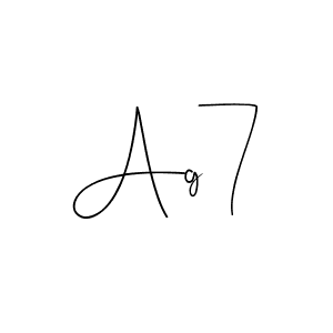 Ag7 stylish signature style. Best Handwritten Sign (Andilay-7BmLP) for my name. Handwritten Signature Collection Ideas for my name Ag7. Ag7 signature style 4 images and pictures png