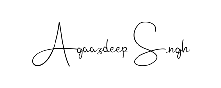 Try this chic Agaazdeep Singh handwritten sign style. Using Andilay-7BmLP font elements, it gives your name a sleek, memorable identity. Agaazdeep Singh signature style 4 images and pictures png
