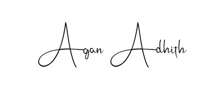 You should practise on your own different ways (Andilay-7BmLP) to write your name (Agan Adhith) in signature. Don't let someone else do it for you. Agan Adhith signature style 4 images and pictures png