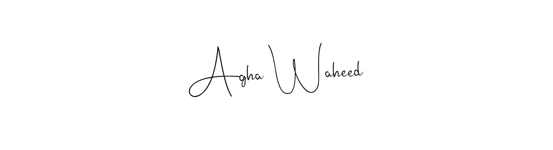 Also we have Agha Waheed name is the best signature style. Create professional handwritten signature collection using Andilay-7BmLP autograph style. Agha Waheed signature style 4 images and pictures png