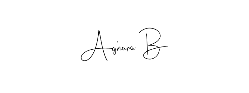 Make a beautiful signature design for name Aghara B. Use this online signature maker to create a handwritten signature for free. Aghara B signature style 4 images and pictures png