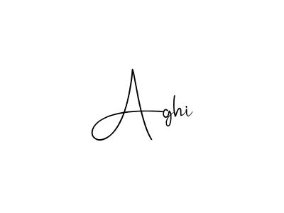 if you are searching for the best signature style for your name Aghi. so please give up your signature search. here we have designed multiple signature styles  using Andilay-7BmLP. Aghi signature style 4 images and pictures png