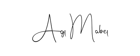 Make a beautiful signature design for name Agl Mabel. With this signature (Andilay-7BmLP) style, you can create a handwritten signature for free. Agl Mabel signature style 4 images and pictures png