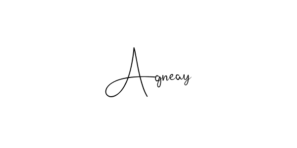Design your own signature with our free online signature maker. With this signature software, you can create a handwritten (Andilay-7BmLP) signature for name Agneay. Agneay signature style 4 images and pictures png