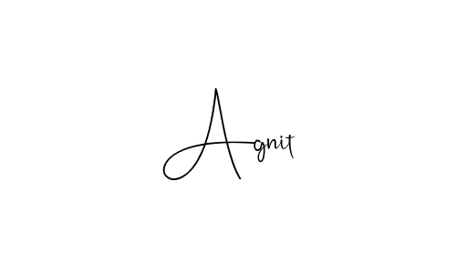 Use a signature maker to create a handwritten signature online. With this signature software, you can design (Andilay-7BmLP) your own signature for name Agnit. Agnit signature style 4 images and pictures png