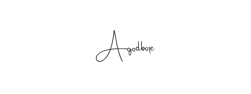 How to make Agodbole signature? Andilay-7BmLP is a professional autograph style. Create handwritten signature for Agodbole name. Agodbole signature style 4 images and pictures png