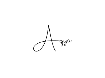 Agya stylish signature style. Best Handwritten Sign (Andilay-7BmLP) for my name. Handwritten Signature Collection Ideas for my name Agya. Agya signature style 4 images and pictures png