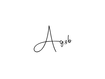 Also we have Agzb name is the best signature style. Create professional handwritten signature collection using Andilay-7BmLP autograph style. Agzb signature style 4 images and pictures png