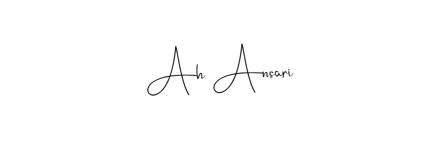 Make a beautiful signature design for name Ah Ansari. With this signature (Andilay-7BmLP) style, you can create a handwritten signature for free. Ah Ansari signature style 4 images and pictures png