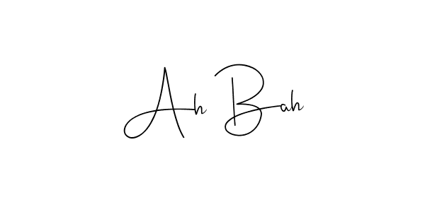 Andilay-7BmLP is a professional signature style that is perfect for those who want to add a touch of class to their signature. It is also a great choice for those who want to make their signature more unique. Get Ah Bah name to fancy signature for free. Ah Bah signature style 4 images and pictures png