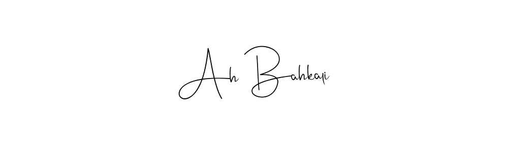 Once you've used our free online signature maker to create your best signature Andilay-7BmLP style, it's time to enjoy all of the benefits that Ah Bahkali name signing documents. Ah Bahkali signature style 4 images and pictures png