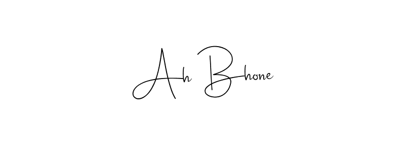 You should practise on your own different ways (Andilay-7BmLP) to write your name (Ah Bhone) in signature. don't let someone else do it for you. Ah Bhone signature style 4 images and pictures png