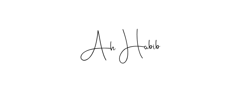 Ah Habib stylish signature style. Best Handwritten Sign (Andilay-7BmLP) for my name. Handwritten Signature Collection Ideas for my name Ah Habib. Ah Habib signature style 4 images and pictures png