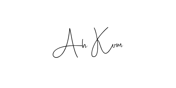 You should practise on your own different ways (Andilay-7BmLP) to write your name (Ah Kum) in signature. don't let someone else do it for you. Ah Kum signature style 4 images and pictures png