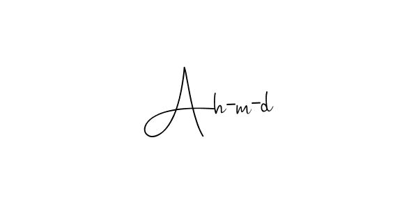 Make a beautiful signature design for name Ah-m-d. With this signature (Andilay-7BmLP) style, you can create a handwritten signature for free. Ah-m-d signature style 4 images and pictures png