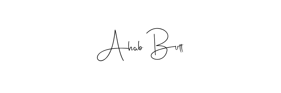 Also You can easily find your signature by using the search form. We will create Ahab Butt name handwritten signature images for you free of cost using Andilay-7BmLP sign style. Ahab Butt signature style 4 images and pictures png