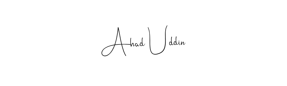 Similarly Andilay-7BmLP is the best handwritten signature design. Signature creator online .You can use it as an online autograph creator for name Ahad Uddin. Ahad Uddin signature style 4 images and pictures png