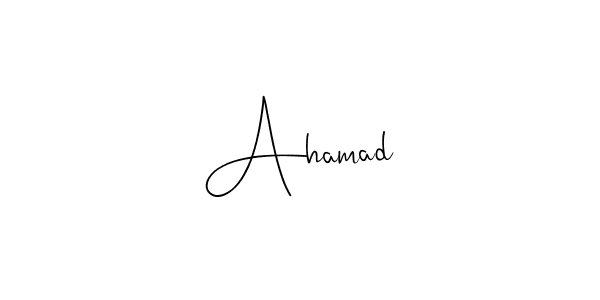 if you are searching for the best signature style for your name Ahamad. so please give up your signature search. here we have designed multiple signature styles  using Andilay-7BmLP. Ahamad signature style 4 images and pictures png