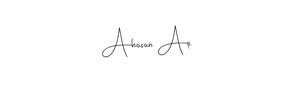 The best way (Andilay-7BmLP) to make a short signature is to pick only two or three words in your name. The name Ahasan Ali include a total of six letters. For converting this name. Ahasan Ali signature style 4 images and pictures png