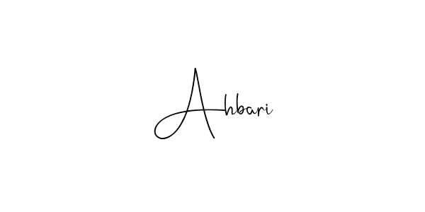 How to make Ahbari signature? Andilay-7BmLP is a professional autograph style. Create handwritten signature for Ahbari name. Ahbari signature style 4 images and pictures png