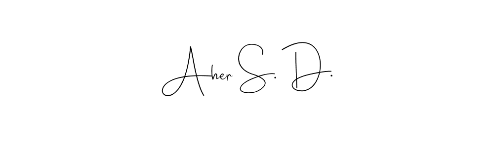 Here are the top 10 professional signature styles for the name Aher S. D.. These are the best autograph styles you can use for your name. Aher S. D. signature style 4 images and pictures png