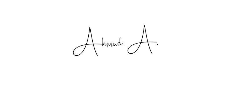 Check out images of Autograph of Ahmad A. name. Actor Ahmad A. Signature Style. Andilay-7BmLP is a professional sign style online. Ahmad A. signature style 4 images and pictures png