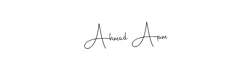 Design your own signature with our free online signature maker. With this signature software, you can create a handwritten (Andilay-7BmLP) signature for name Ahmad Alam. Ahmad Alam signature style 4 images and pictures png