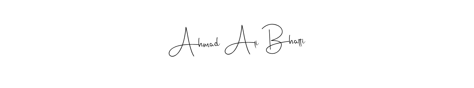 Make a beautiful signature design for name Ahmad Ali Bhatti. Use this online signature maker to create a handwritten signature for free. Ahmad Ali Bhatti signature style 4 images and pictures png