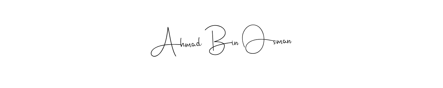 Make a beautiful signature design for name Ahmad Bin Osman. With this signature (Andilay-7BmLP) style, you can create a handwritten signature for free. Ahmad Bin Osman signature style 4 images and pictures png