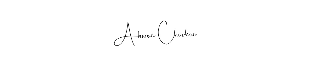 Use a signature maker to create a handwritten signature online. With this signature software, you can design (Andilay-7BmLP) your own signature for name Ahmad Chauhan. Ahmad Chauhan signature style 4 images and pictures png