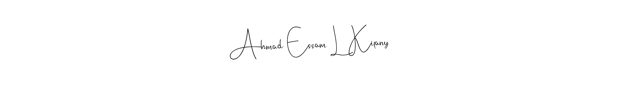 Design your own signature with our free online signature maker. With this signature software, you can create a handwritten (Andilay-7BmLP) signature for name Ahmad Essam L Kilany. Ahmad Essam L Kilany signature style 4 images and pictures png