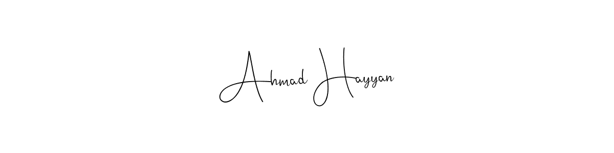 if you are searching for the best signature style for your name Ahmad Hayyan. so please give up your signature search. here we have designed multiple signature styles  using Andilay-7BmLP. Ahmad Hayyan signature style 4 images and pictures png