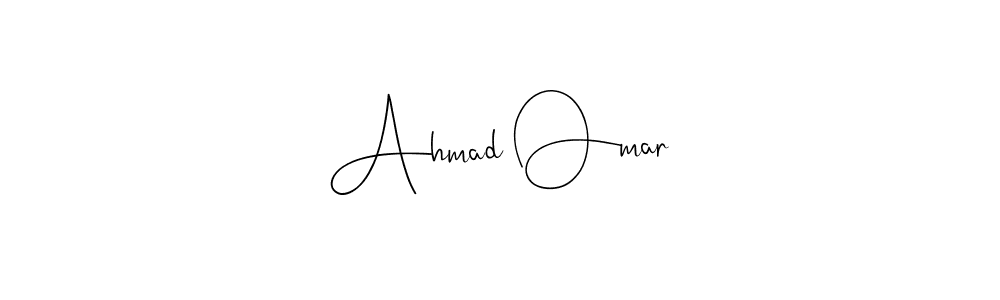 Design your own signature with our free online signature maker. With this signature software, you can create a handwritten (Andilay-7BmLP) signature for name Ahmad Omar. Ahmad Omar signature style 4 images and pictures png