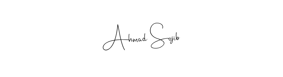 Use a signature maker to create a handwritten signature online. With this signature software, you can design (Andilay-7BmLP) your own signature for name Ahmad Sojib. Ahmad Sojib signature style 4 images and pictures png