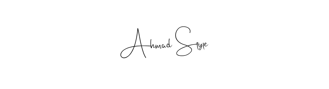 Use a signature maker to create a handwritten signature online. With this signature software, you can design (Andilay-7BmLP) your own signature for name Ahmad Style. Ahmad Style signature style 4 images and pictures png