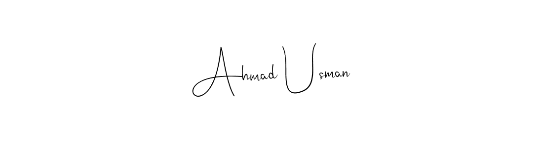 Make a beautiful signature design for name Ahmad Usman. Use this online signature maker to create a handwritten signature for free. Ahmad Usman signature style 4 images and pictures png