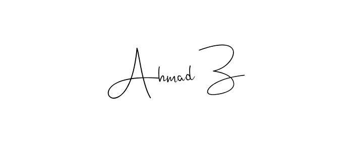 Andilay-7BmLP is a professional signature style that is perfect for those who want to add a touch of class to their signature. It is also a great choice for those who want to make their signature more unique. Get Ahmad Z name to fancy signature for free. Ahmad Z signature style 4 images and pictures png