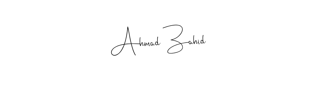 Make a beautiful signature design for name Ahmad Zahid. With this signature (Andilay-7BmLP) style, you can create a handwritten signature for free. Ahmad Zahid signature style 4 images and pictures png