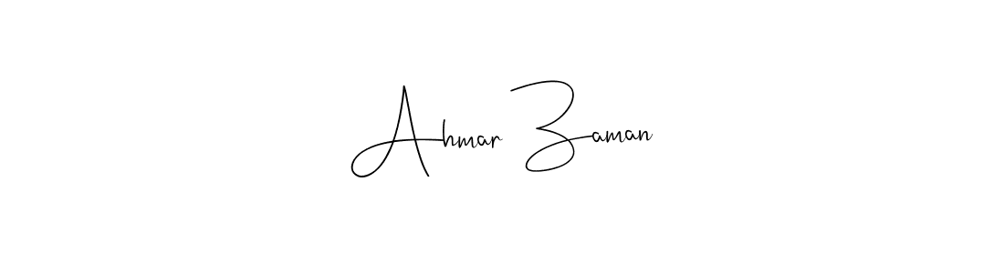 Make a beautiful signature design for name Ahmar Zaman. With this signature (Andilay-7BmLP) style, you can create a handwritten signature for free. Ahmar Zaman signature style 4 images and pictures png