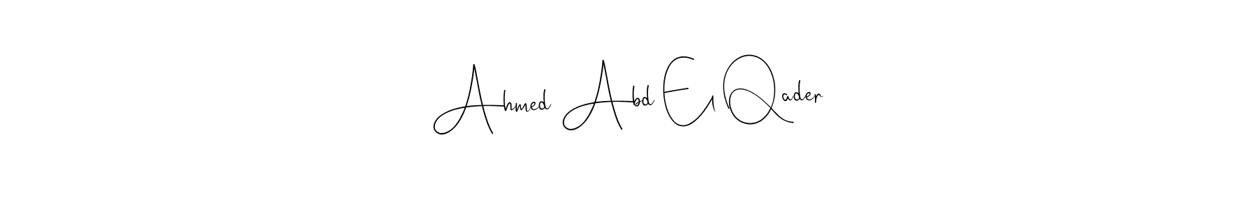 Also we have Ahmed Abd El Qader name is the best signature style. Create professional handwritten signature collection using Andilay-7BmLP autograph style. Ahmed Abd El Qader signature style 4 images and pictures png