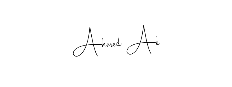 The best way (Andilay-7BmLP) to make a short signature is to pick only two or three words in your name. The name Ahmed Ak include a total of six letters. For converting this name. Ahmed Ak signature style 4 images and pictures png