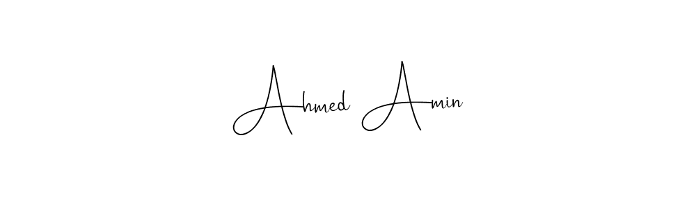 How to make Ahmed Amin name signature. Use Andilay-7BmLP style for creating short signs online. This is the latest handwritten sign. Ahmed Amin signature style 4 images and pictures png