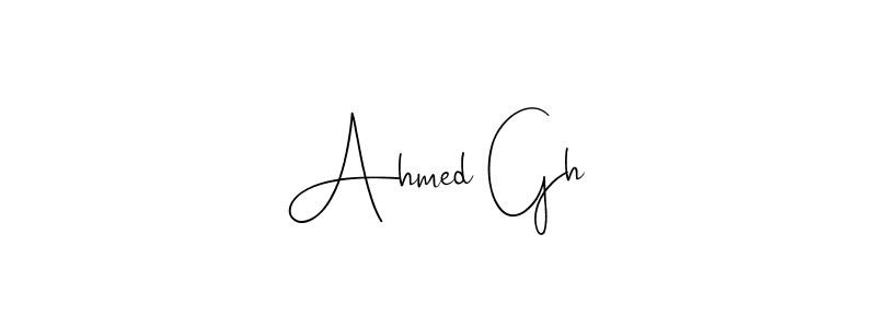 Design your own signature with our free online signature maker. With this signature software, you can create a handwritten (Andilay-7BmLP) signature for name Ahmed Gh. Ahmed Gh signature style 4 images and pictures png