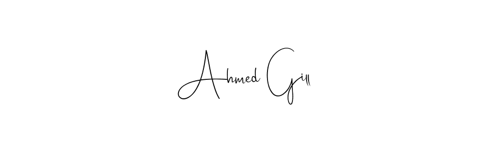 Also You can easily find your signature by using the search form. We will create Ahmed Gill name handwritten signature images for you free of cost using Andilay-7BmLP sign style. Ahmed Gill signature style 4 images and pictures png