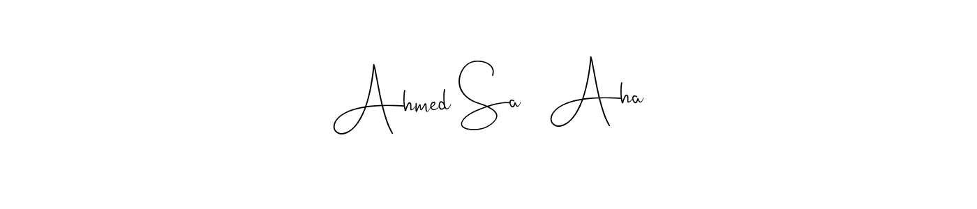 Ahmed Sa   Aha stylish signature style. Best Handwritten Sign (Andilay-7BmLP) for my name. Handwritten Signature Collection Ideas for my name Ahmed Sa   Aha. Ahmed Sa   Aha signature style 4 images and pictures png