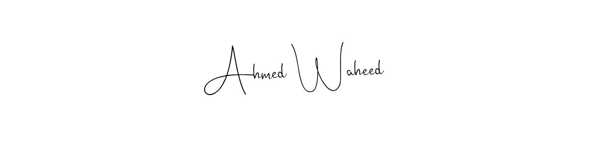 Also You can easily find your signature by using the search form. We will create Ahmed Waheed name handwritten signature images for you free of cost using Andilay-7BmLP sign style. Ahmed Waheed signature style 4 images and pictures png