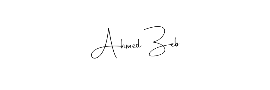 Also You can easily find your signature by using the search form. We will create Ahmed Zeb name handwritten signature images for you free of cost using Andilay-7BmLP sign style. Ahmed Zeb signature style 4 images and pictures png